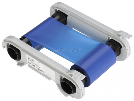 Evolis RCT012NAA: Blue Monochrome Ribbon 1000 prints/roll. Compatible with Zenius and Primacy Printers.