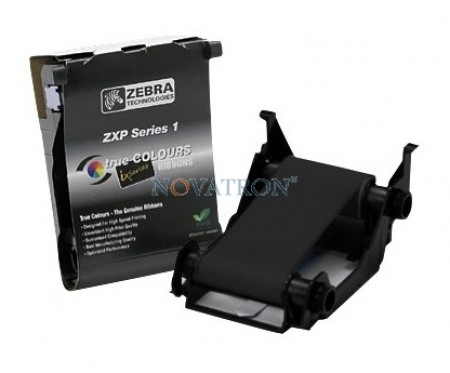 Zebra 800011-101: Black Ribbon 1000 prints/roll. Compatible with Zebra ZXP1 Printers.