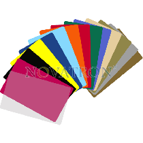 CR80-C: 500 Blank Coloured  PVC Cards