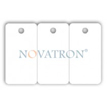 CR80-T: Blank white triple PVC key tag