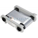 Evolis RCT017NAA: Metallic Silver Monochrome Ribbon 1000 Prints/roll. Compatible with Evolis Primacy and Zenius Printers.